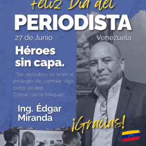 Retrato institucional del Ing. y Abg. Edgar Miranda, representante de Inteligroup y presidente de la firma Miranda & Pacheco y Asociados, durante su alocución por el Día del Periodista.